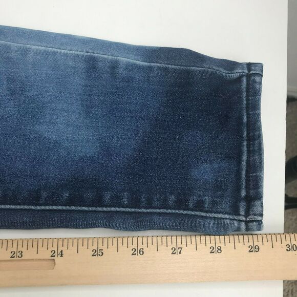 Levis Perfectly Slimming 512 Super Skinny Women 8 Blue Bleached Mid Rise Stretch - Picture 9 of 9